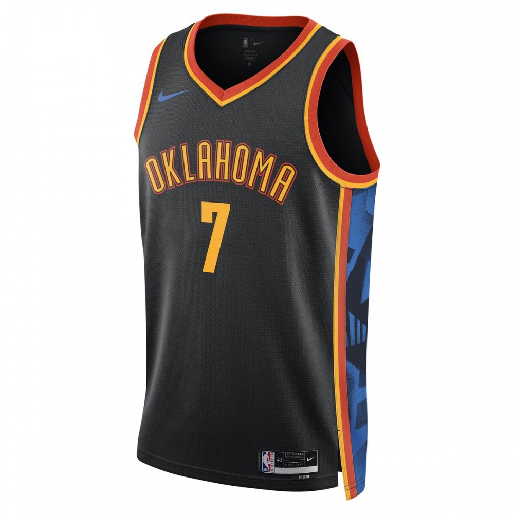 Chet Holmgren Oklahoma City Thunder Unisex 2024/25 Swingman Player Jersey - City Edition - Black-Pro Kit Vault | Brand New 26/27 Sports Jerseys